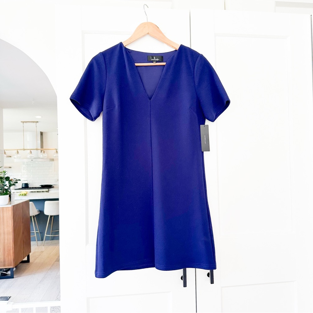 Lulus Blue V-Neck Dress